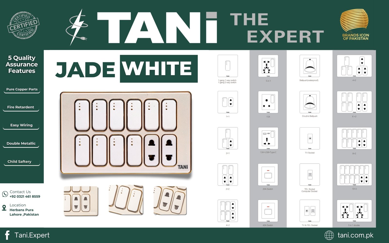 Jade White Popup