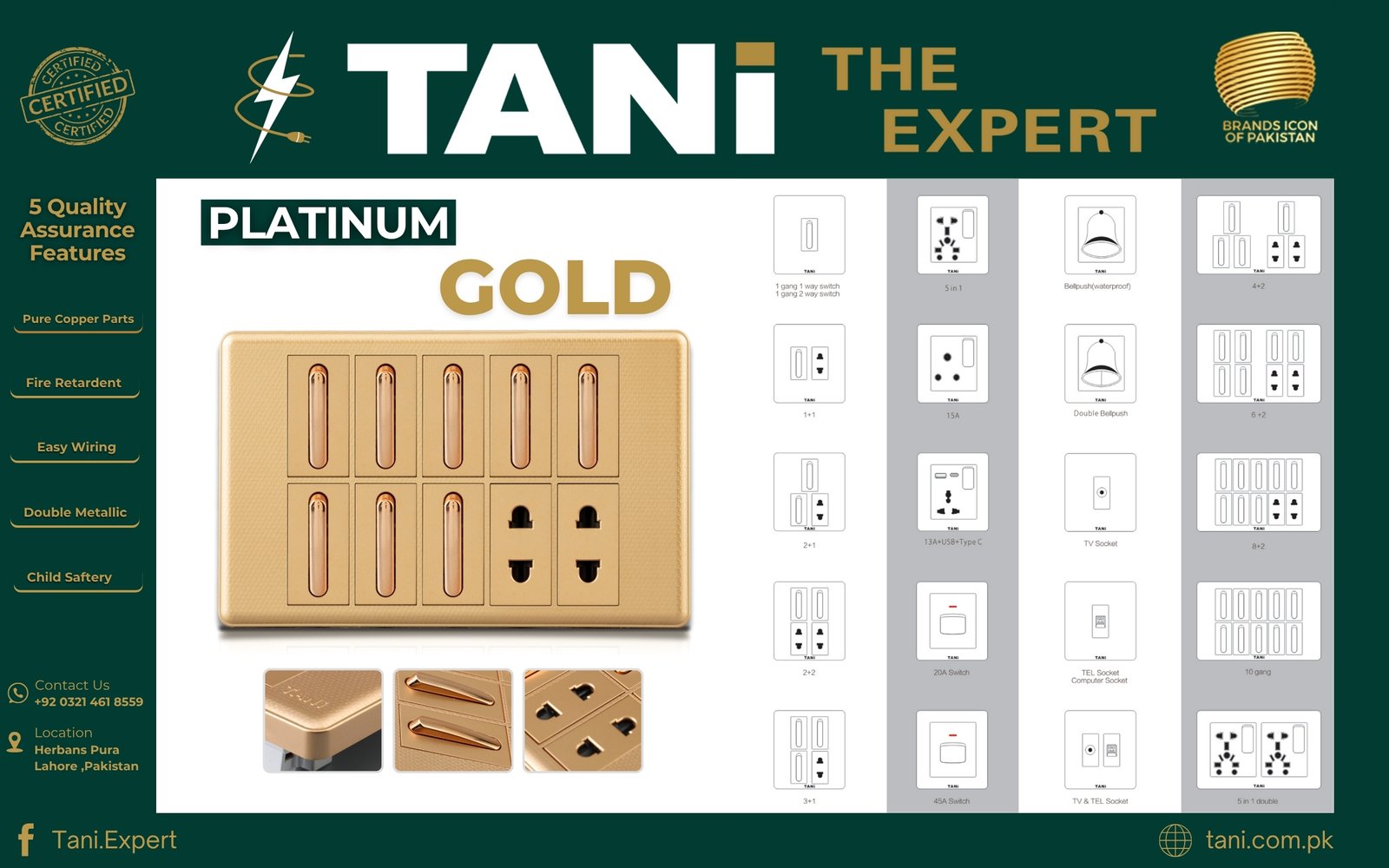 Platinum Gold Popup