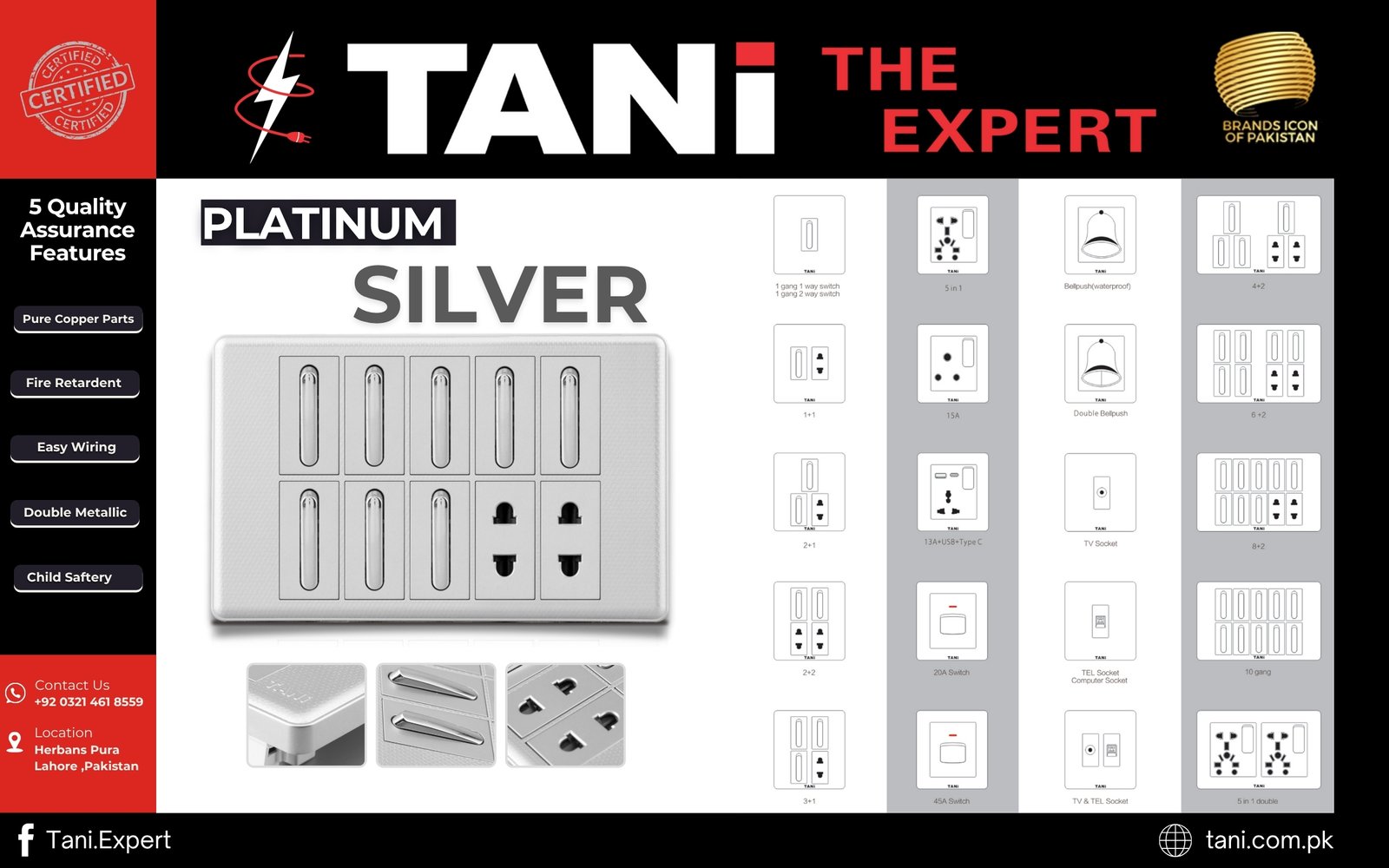 Platinum Silver Popup