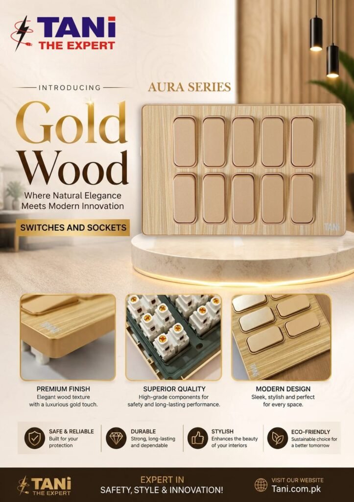 Aura Series Gold Wood