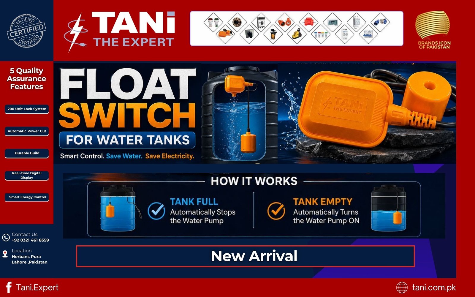 Float Switch Popup