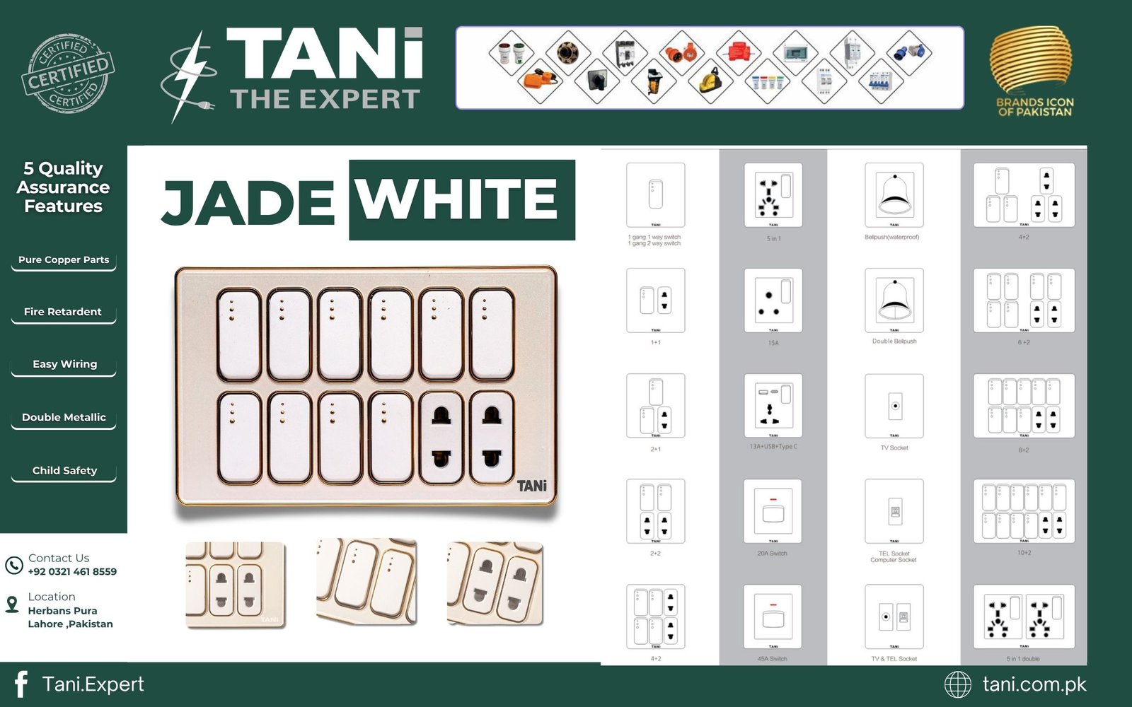 Jade White Popup