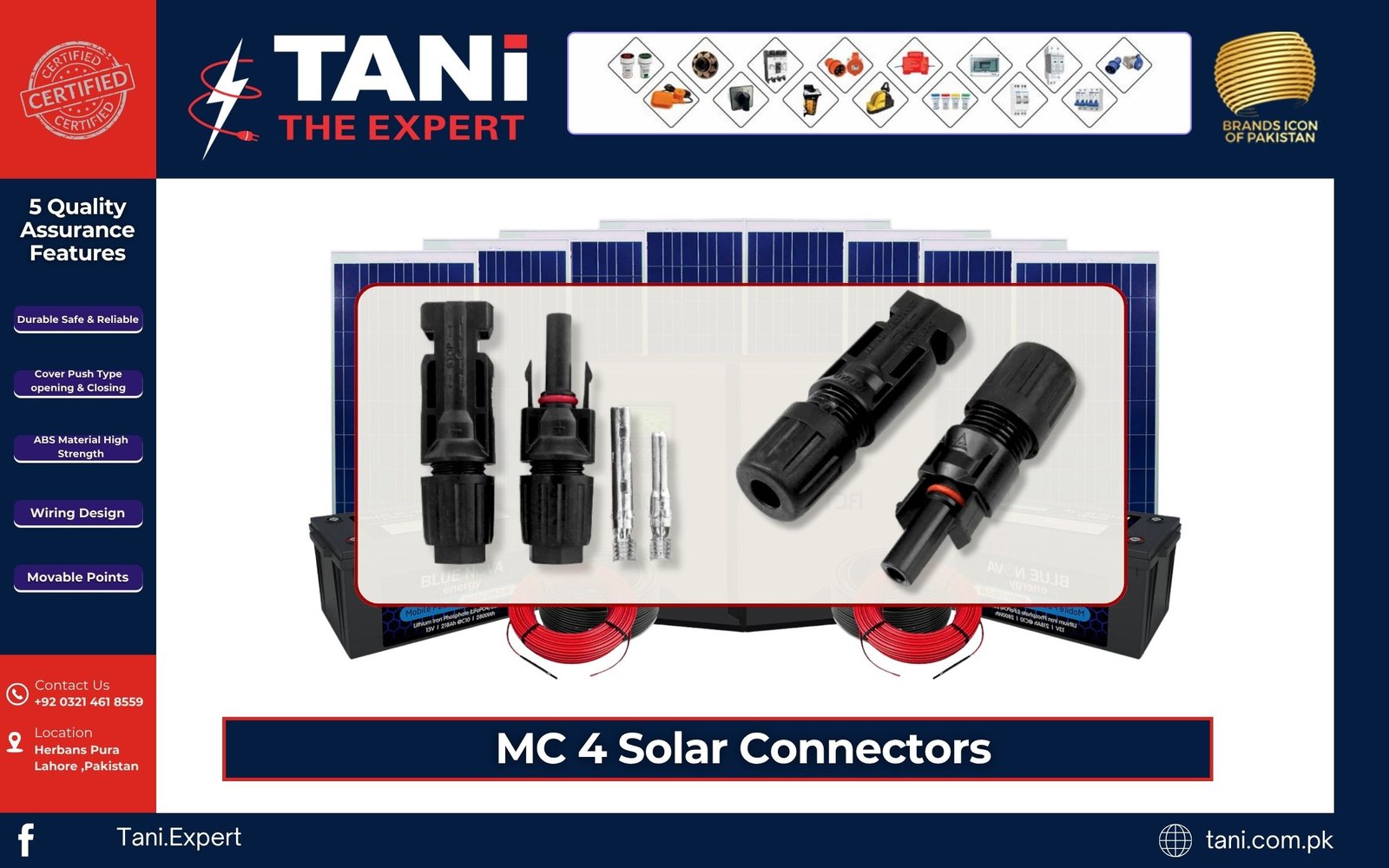 MC4 Connector Popup