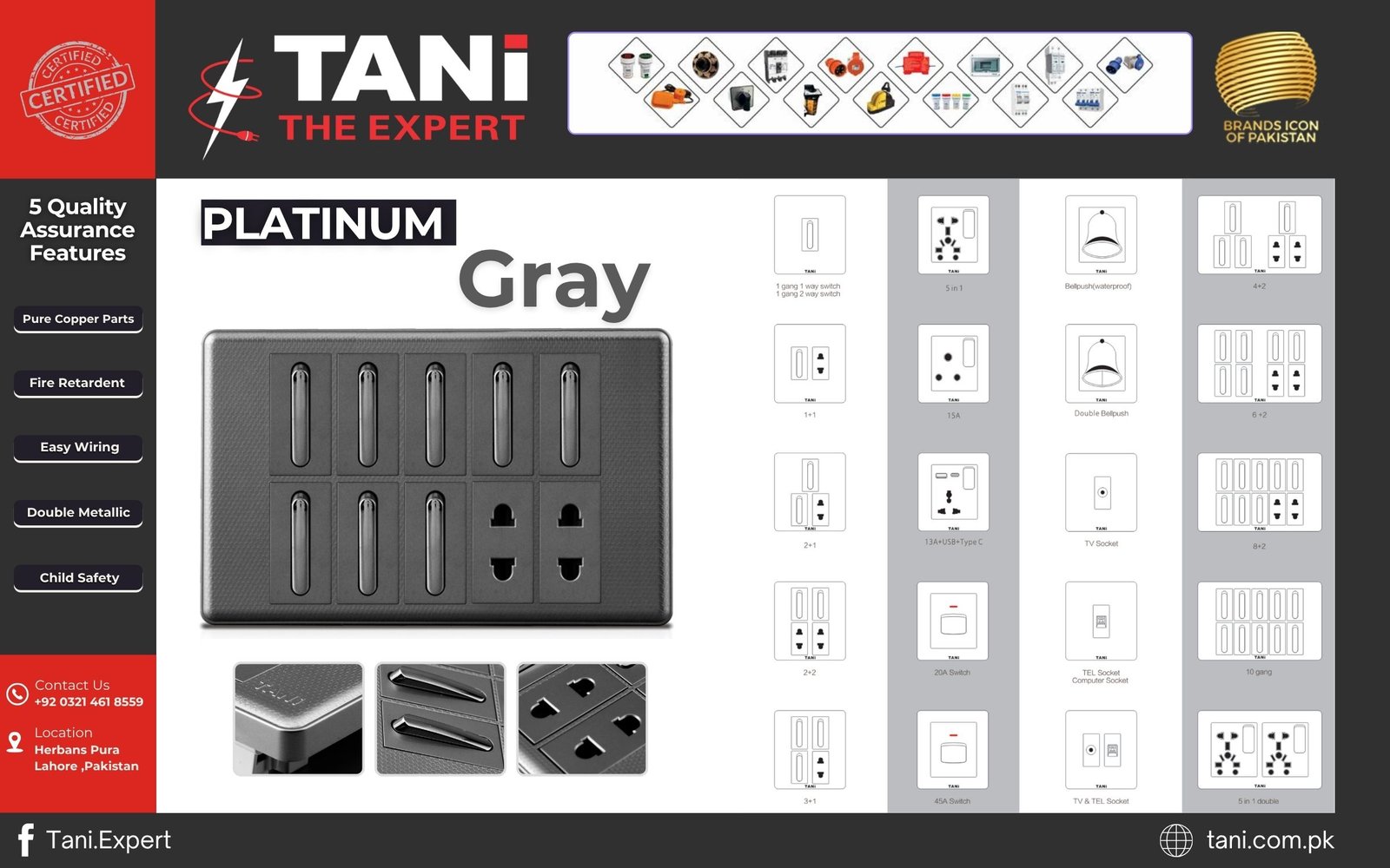 Platinum Gray Popup