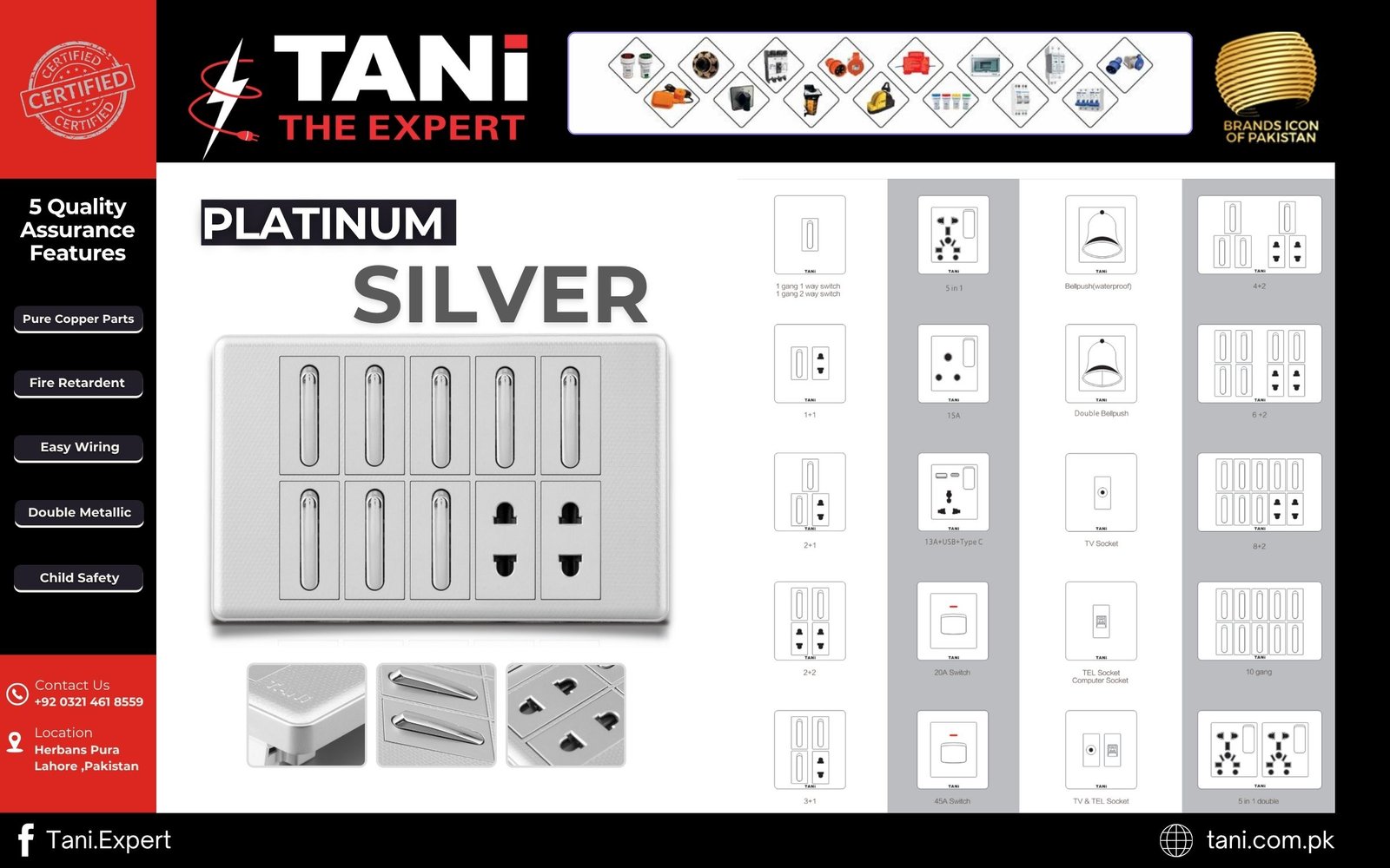Platinum Silver Popup