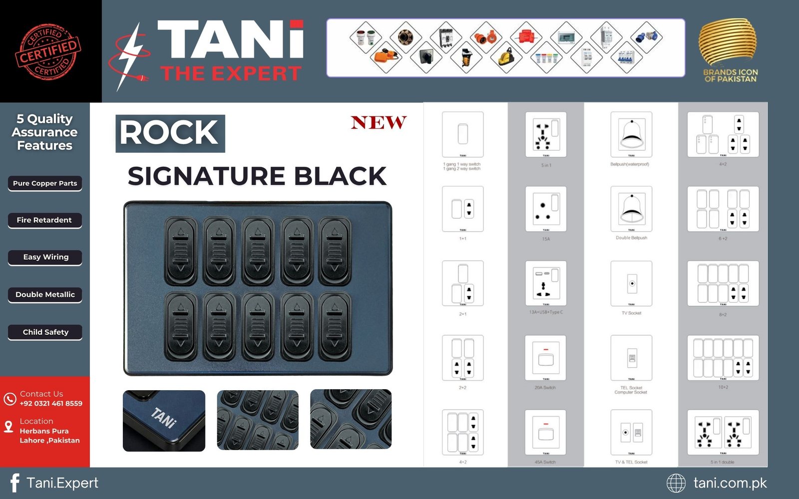 Rock Signature Black Popup