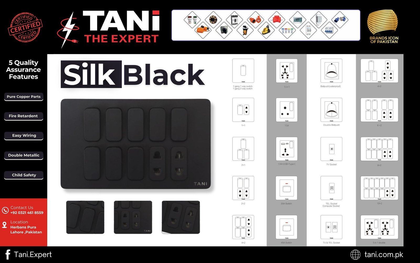 Silk Black Popup